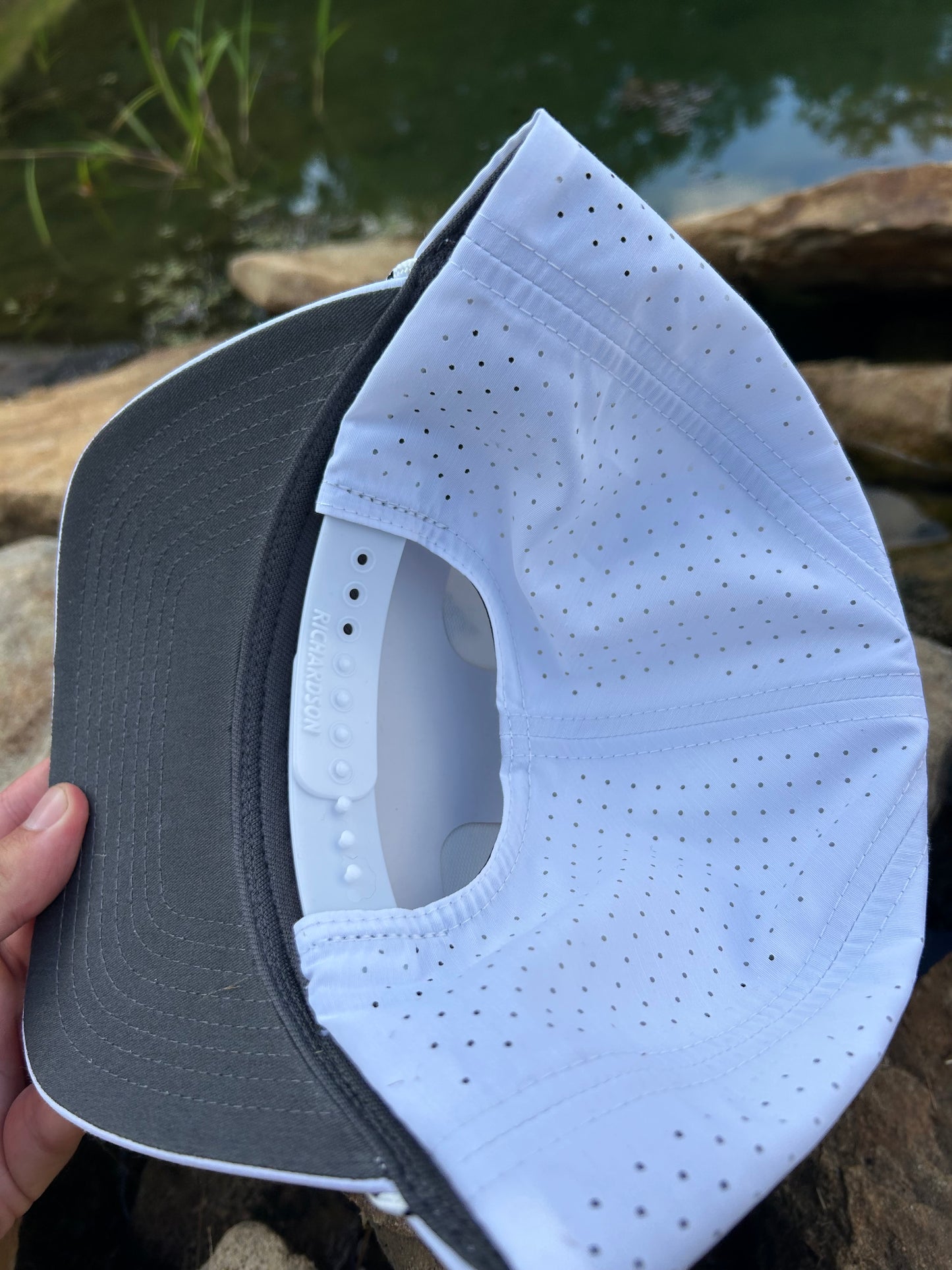 Fire Breathing Mallard Duck White snapback hat