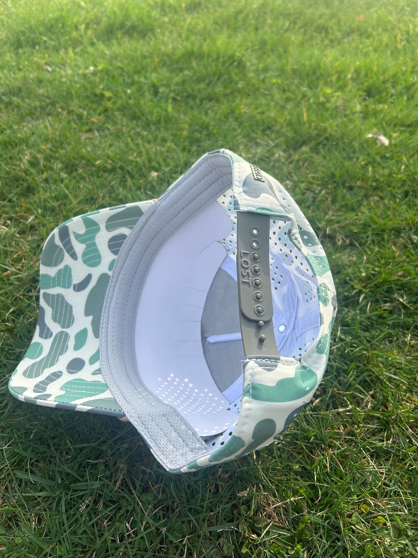 Banjo Brand Golf hat - green camo - performance perforated SnapBack