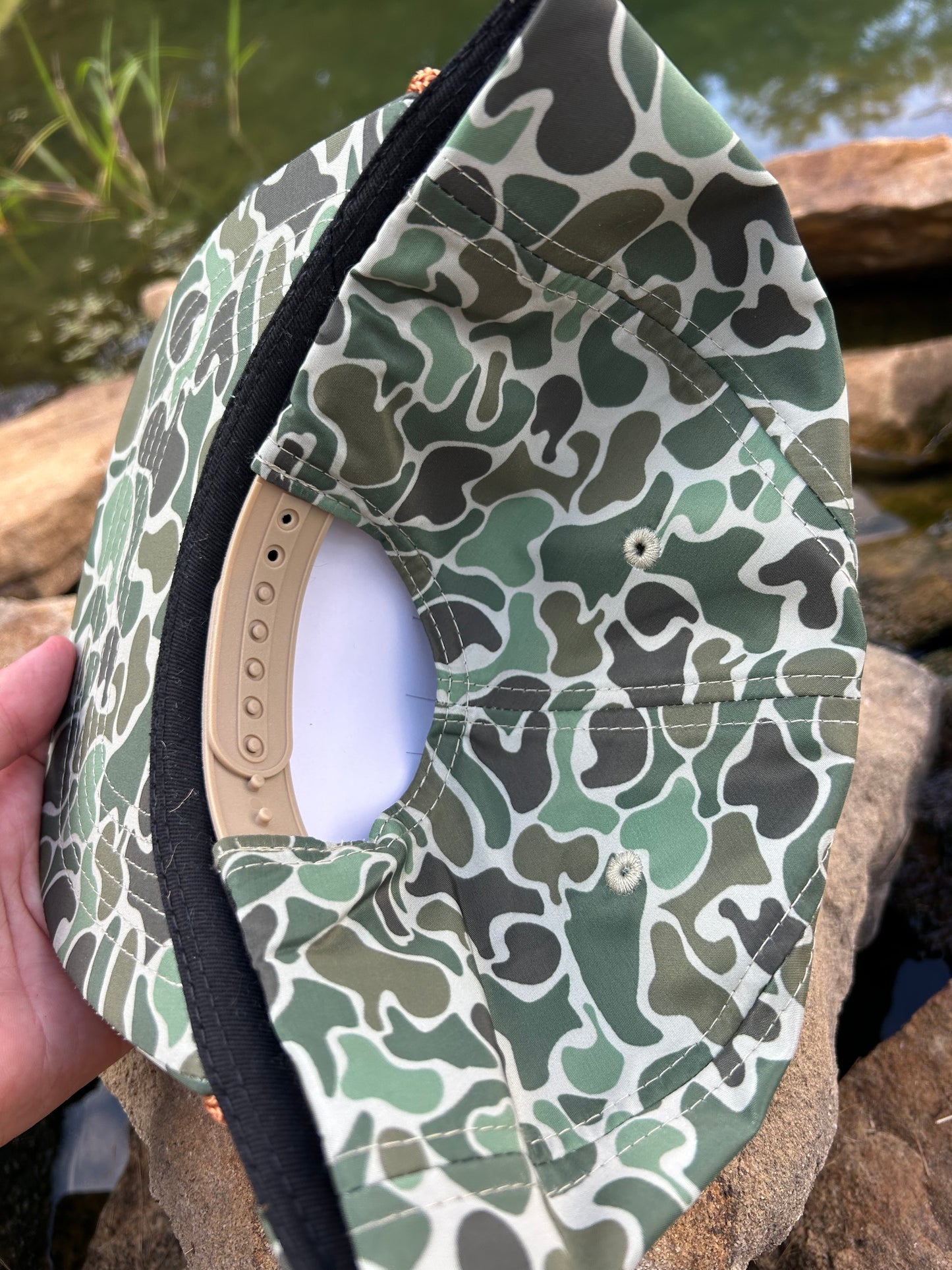 Fire Breathing Mallard Duck Camouflage snapback hat