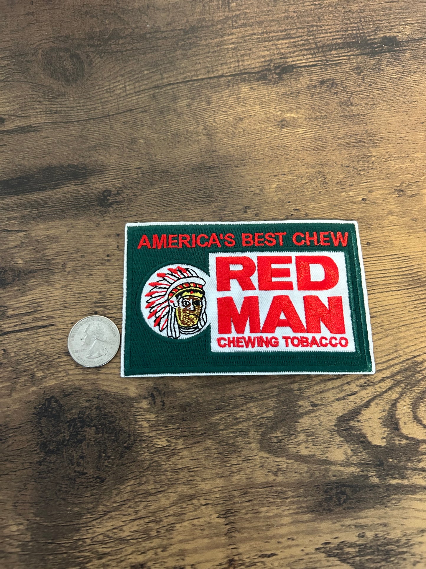 Red Man Chewing Tobacco patch Chief