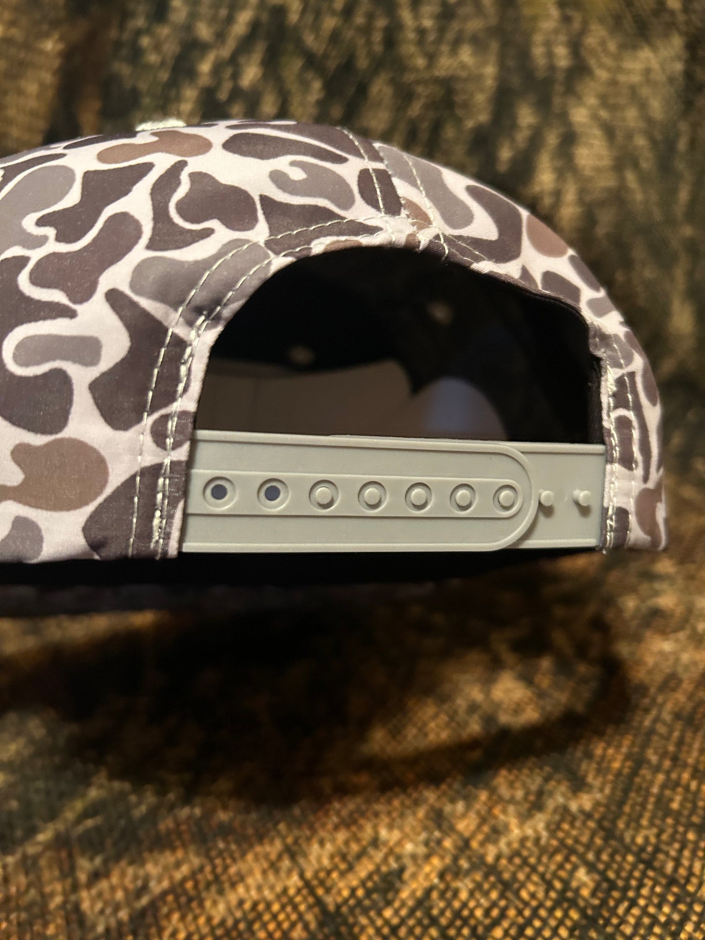 Copenhagen old oilfield vintage Camo ropebrim SnapBack hat