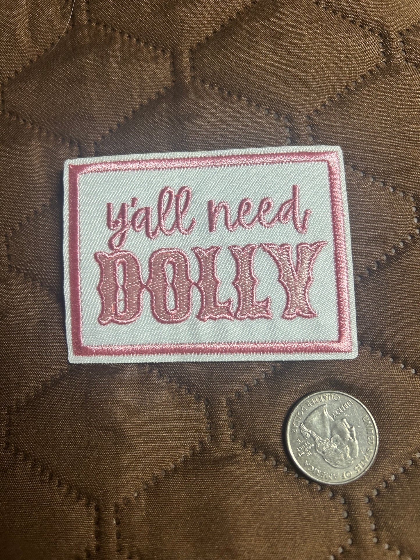 Ya’ll need Dolly iron on patch