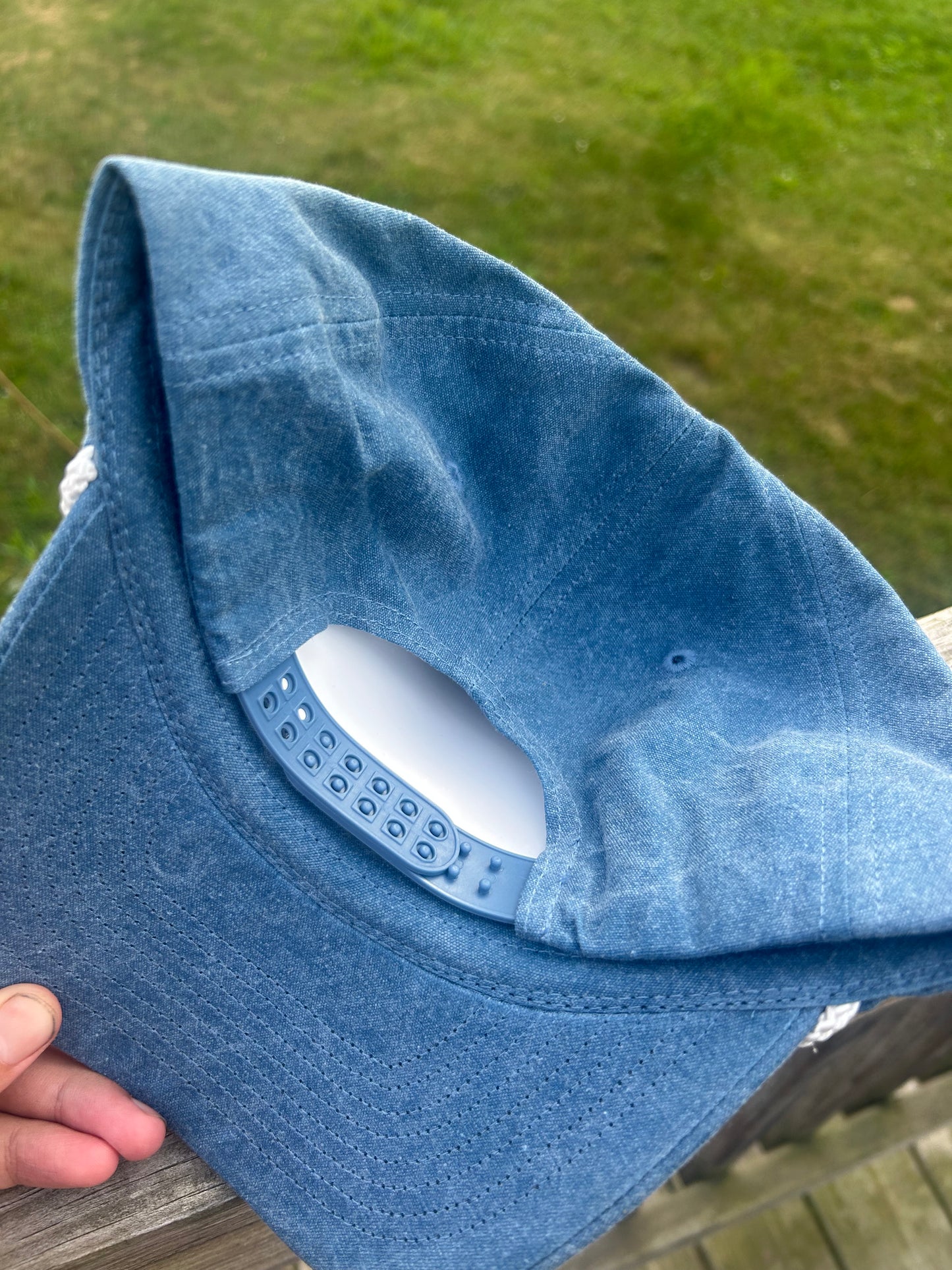 Day Drinking Hat - Baby Blue Roped SnapBack