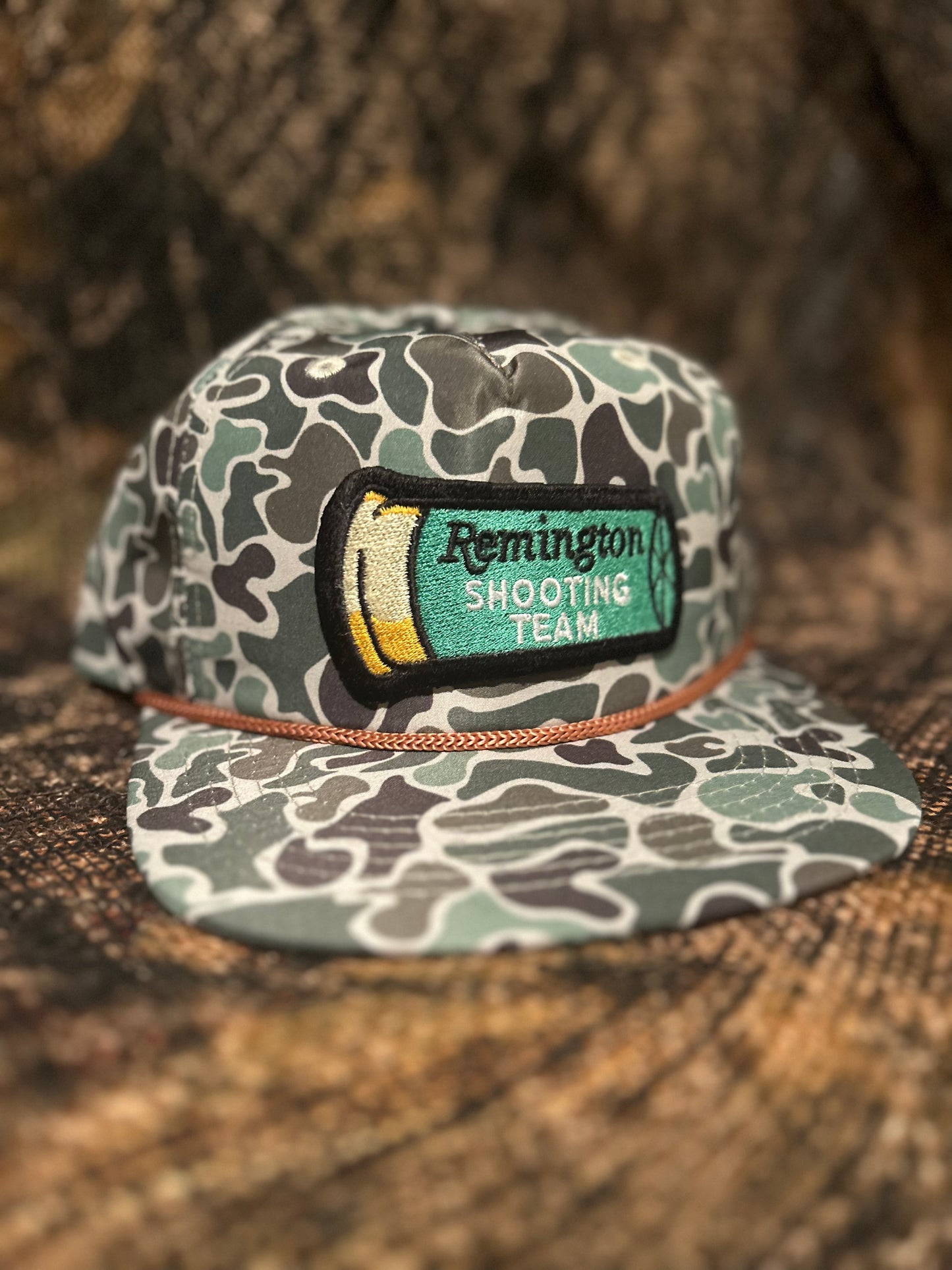 Remington shooting team retro vintage camo SnapBack