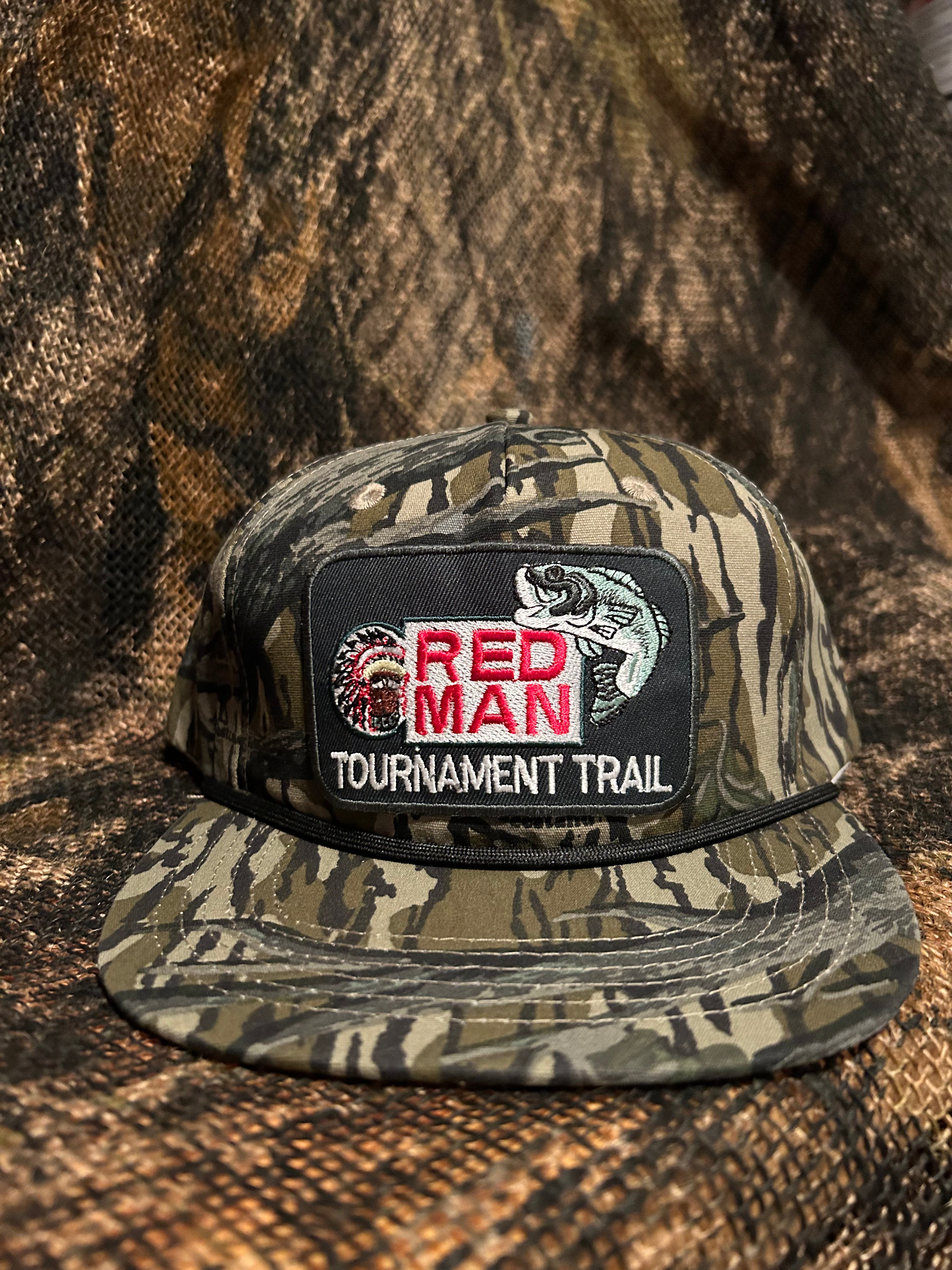 Red Man Tournament Trail Retro Camo Snapback Hat