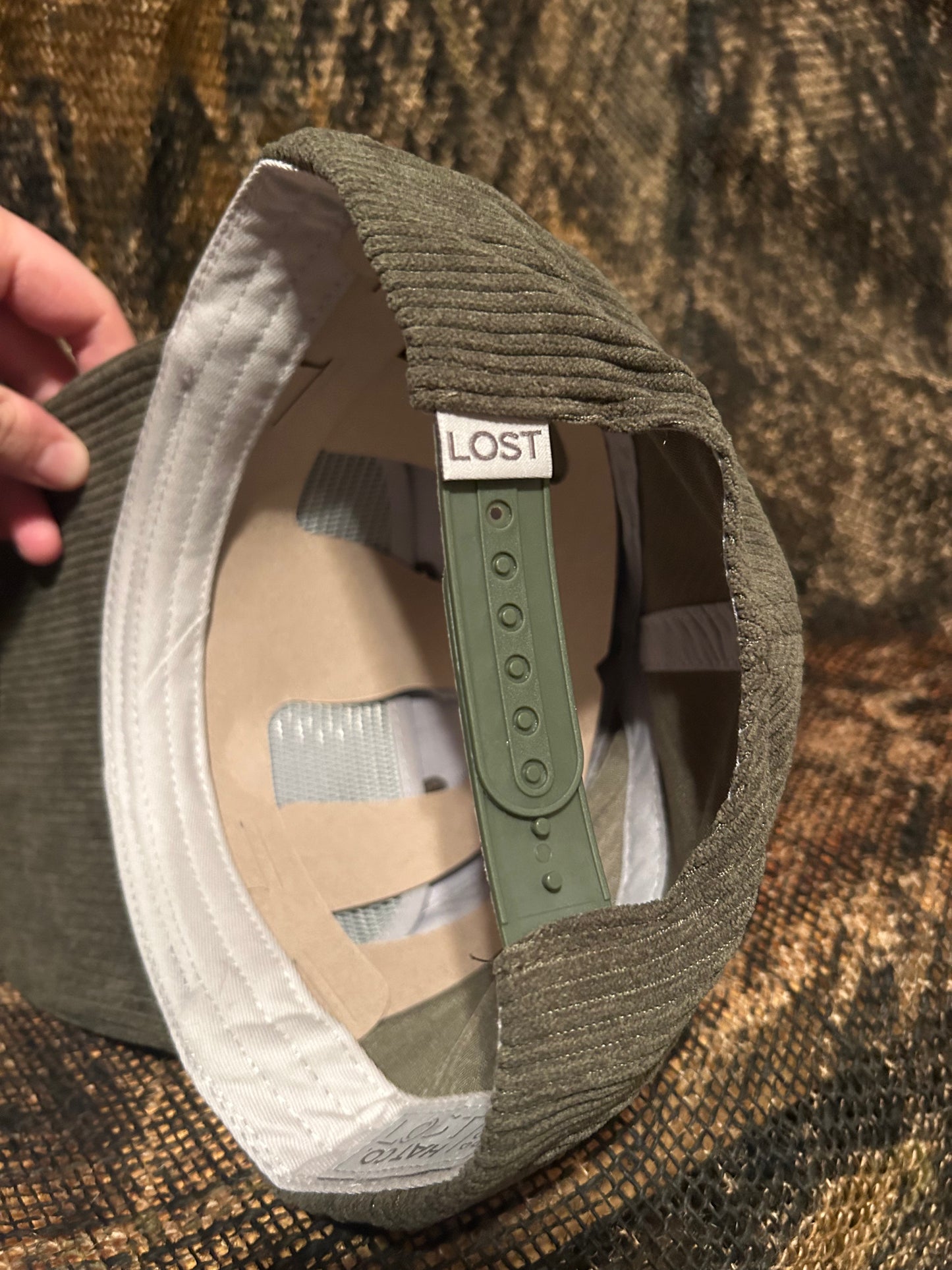 Banjo Brand leather patch on your choice of Corduroy SnapBack hat