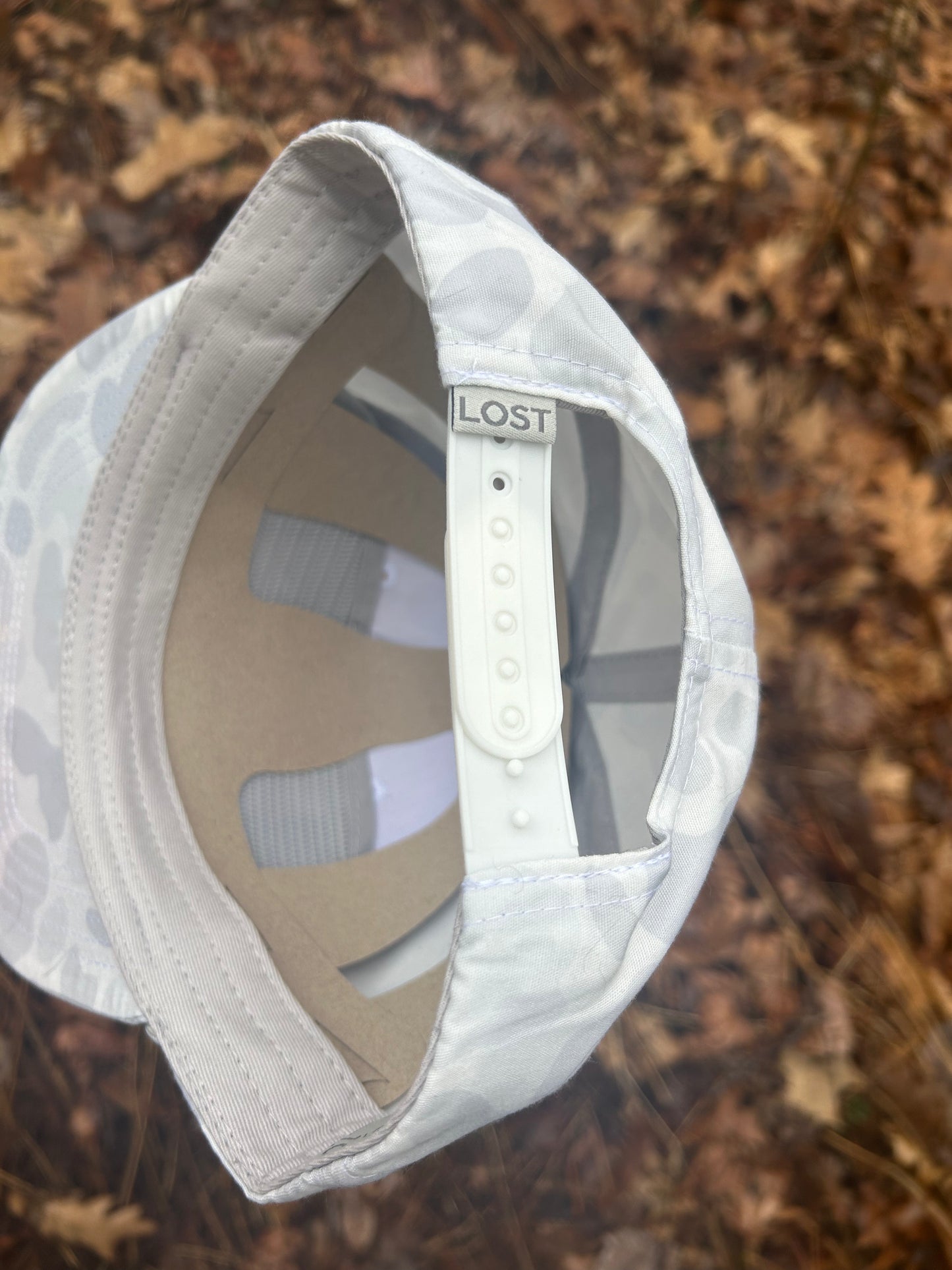 Cowpoke white camo SnapBack hat