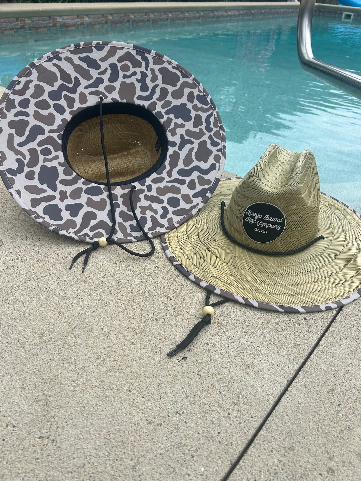 Banjo Brand Straw Camo hat