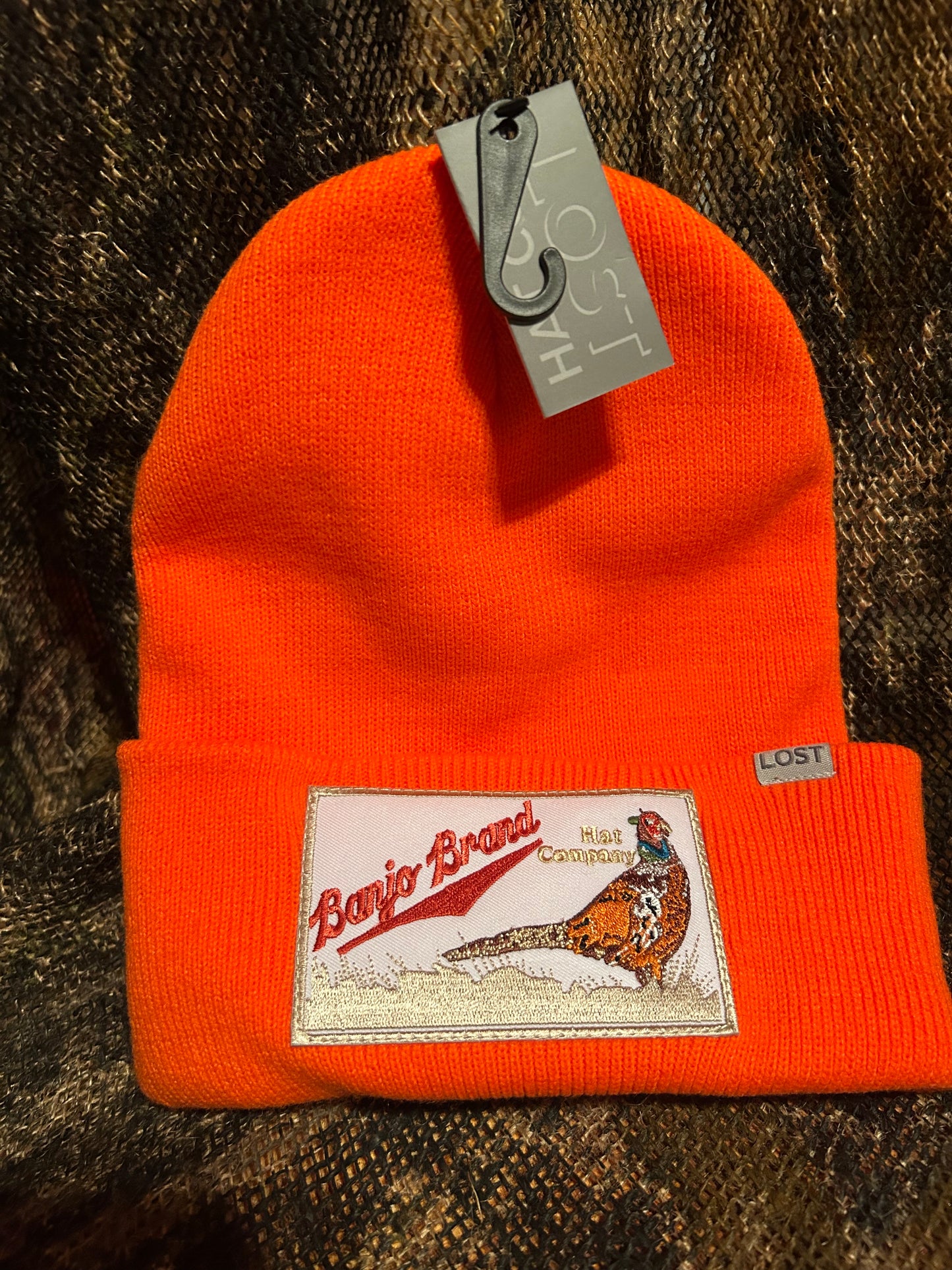 Blaze Orange Banjo Brand hunting Beanie