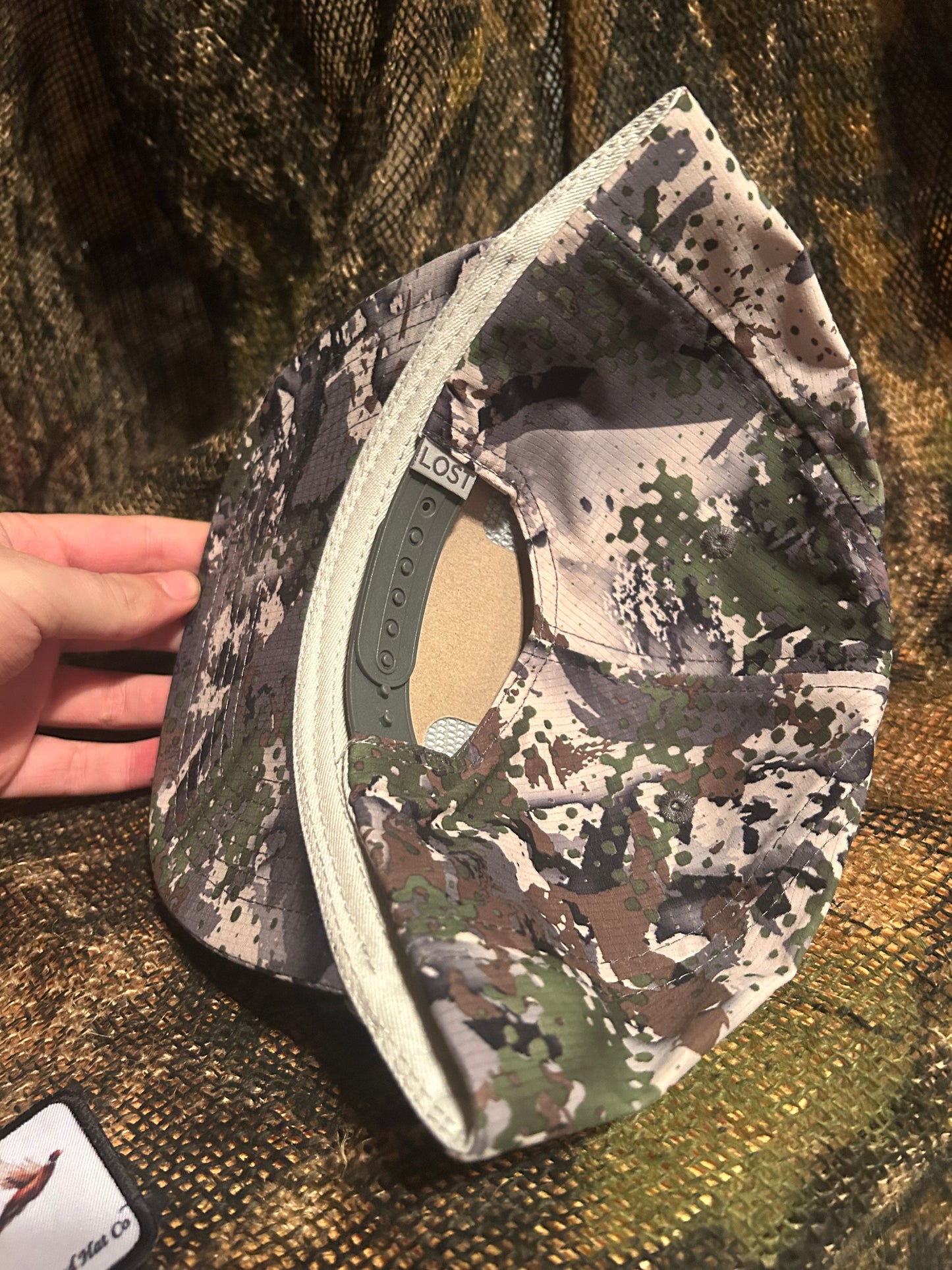 Digital green camo SnapBack hat