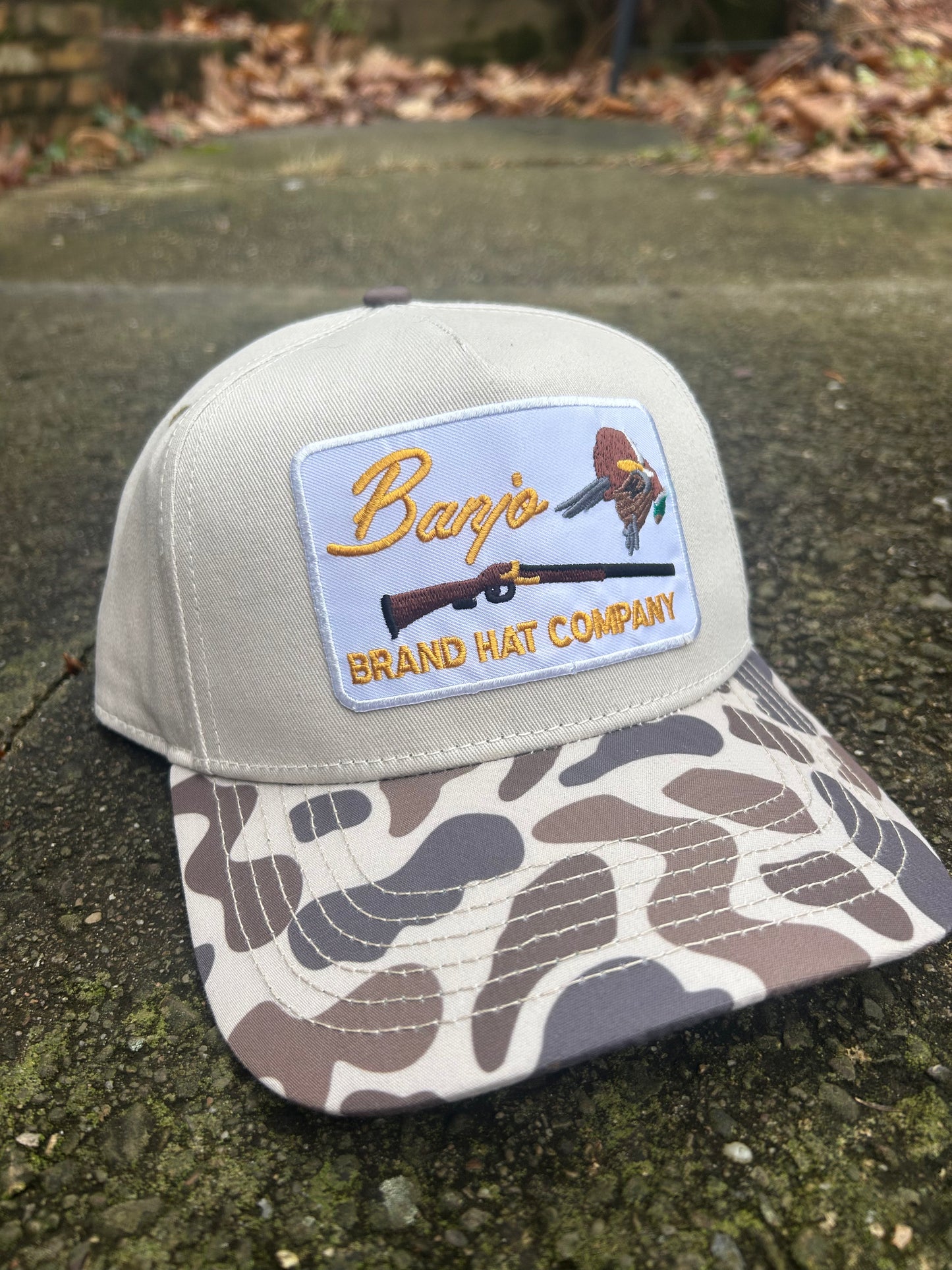 Banjo brand Camo SnapBack hat