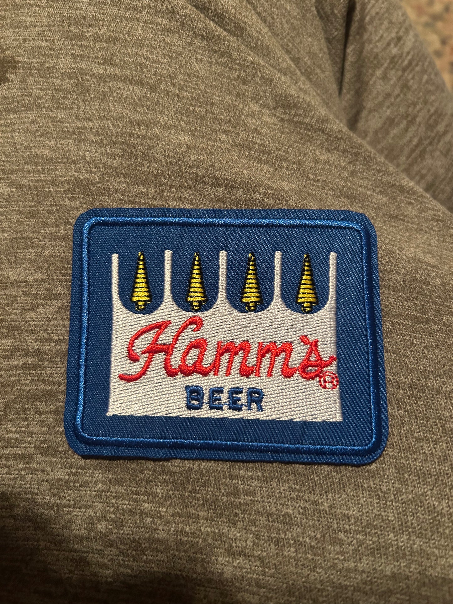 Hamm’s Reto beer iron on patch