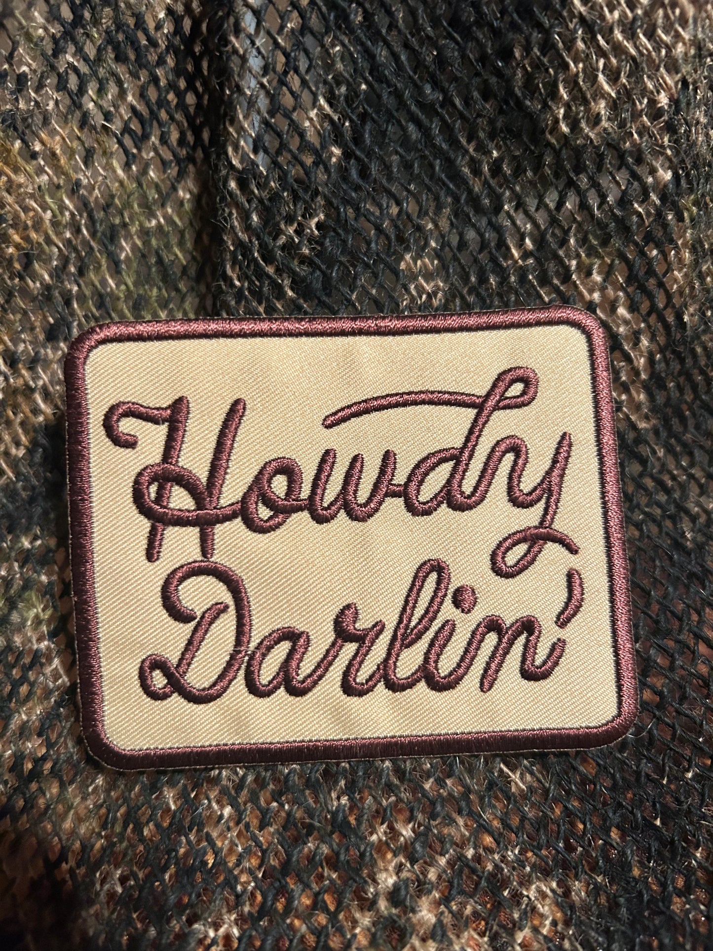 Howdy Darlin’ iron on patch