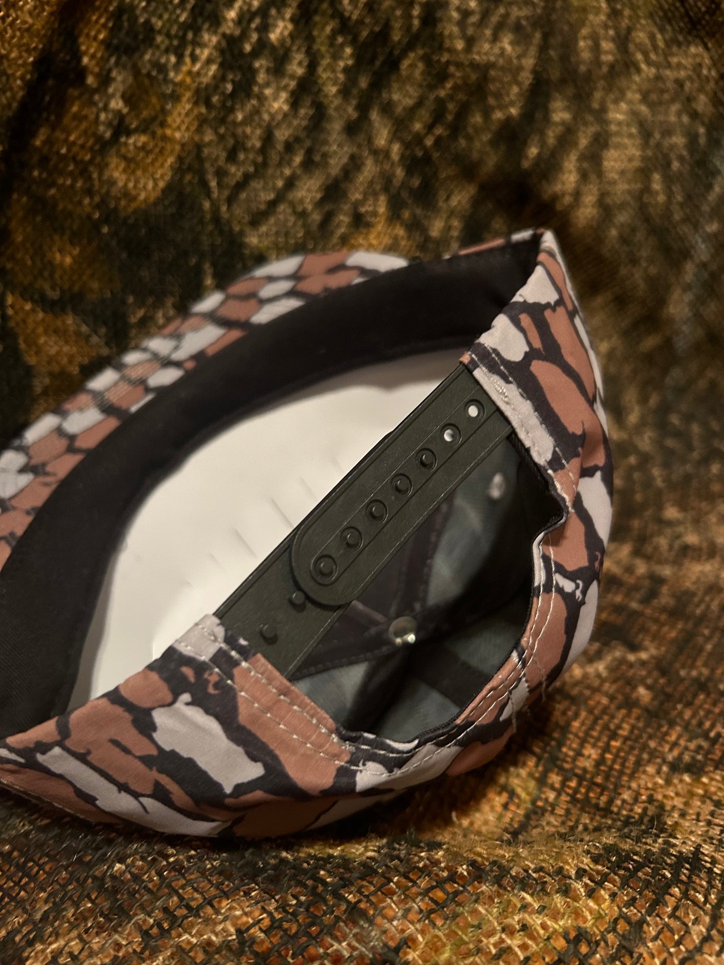 Remington patch on a Oak Camo ropebrim SnapBack hat