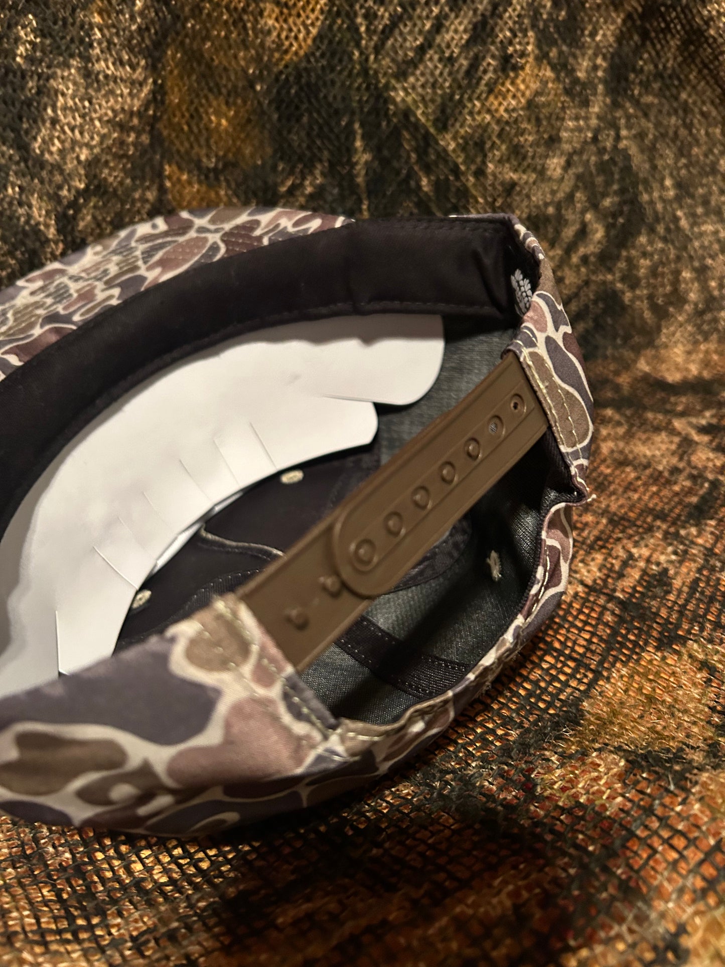 Ducks Unlimited bayou Camo ropebrim SnapBack hat