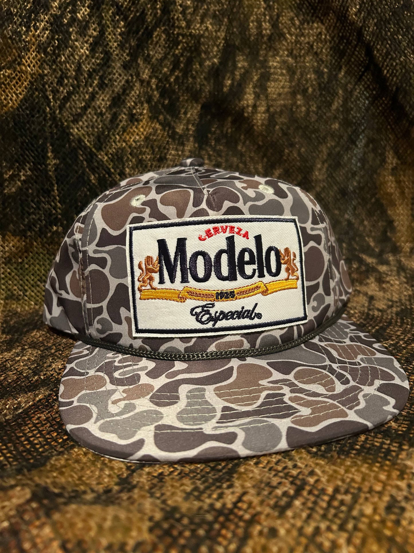 Modelo cerveza retro vintage camo SnapBack