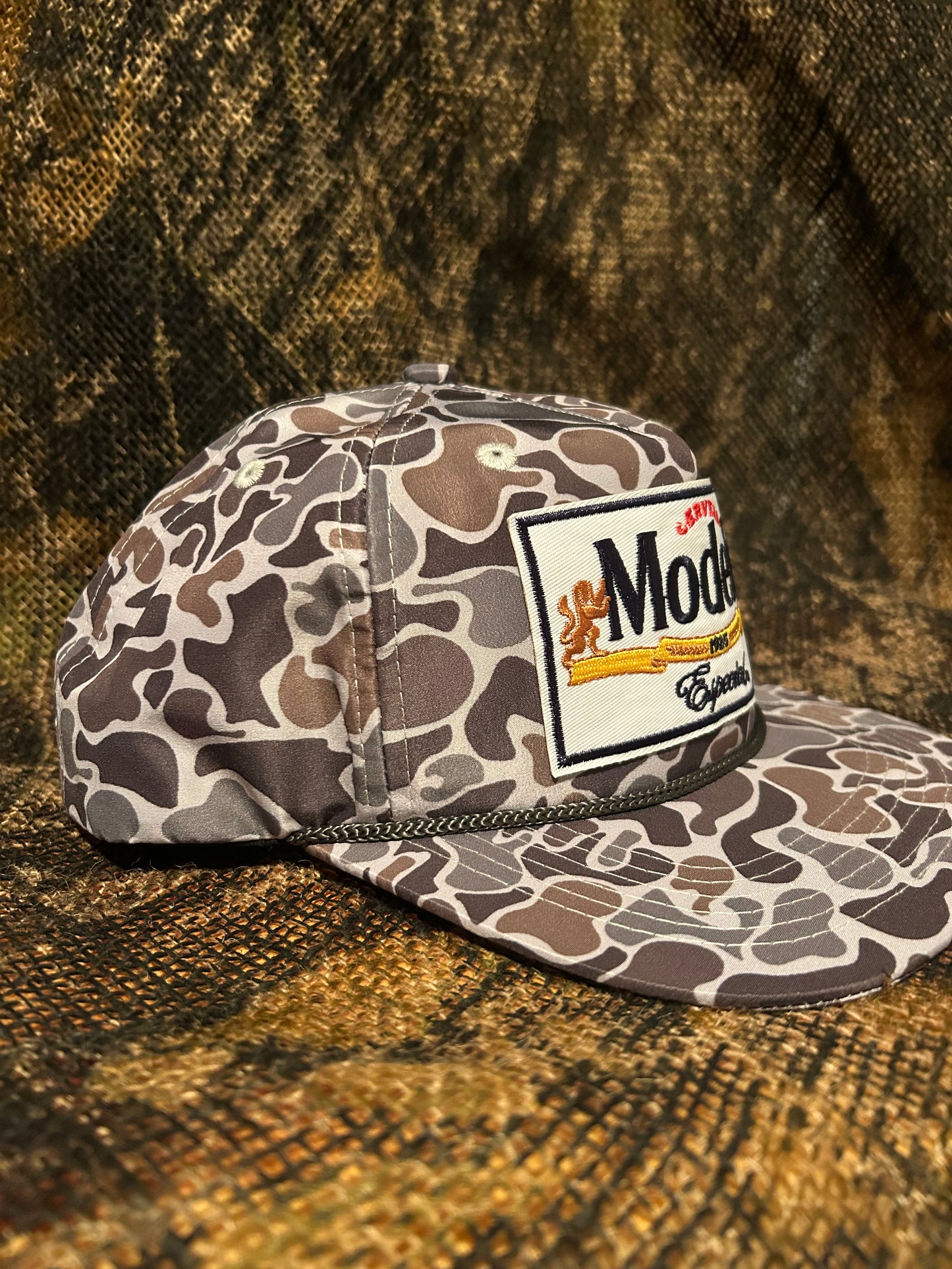 Modelo cerveza retro vintage camo SnapBack