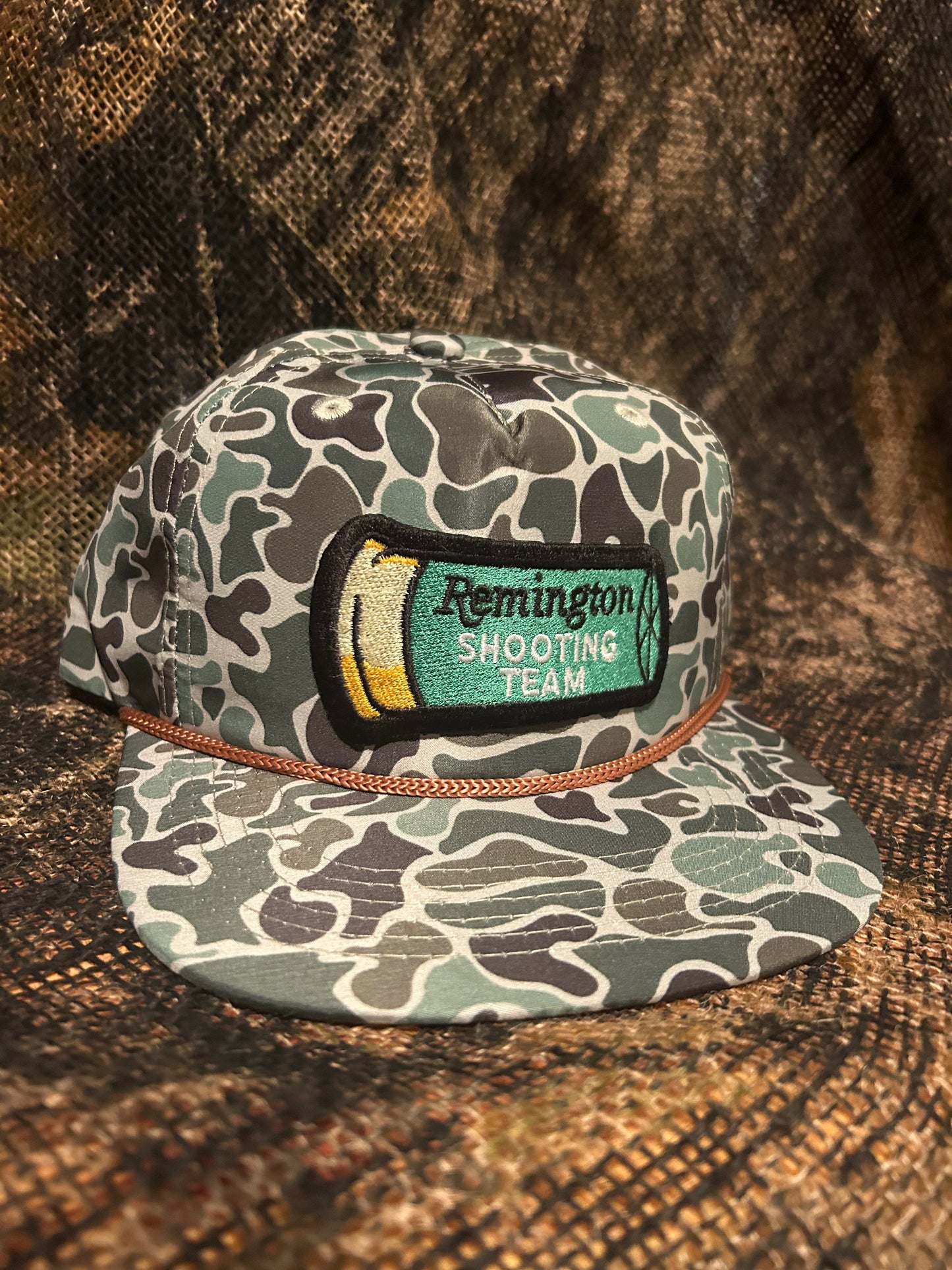 Remington shooting team retro vintage camo SnapBack