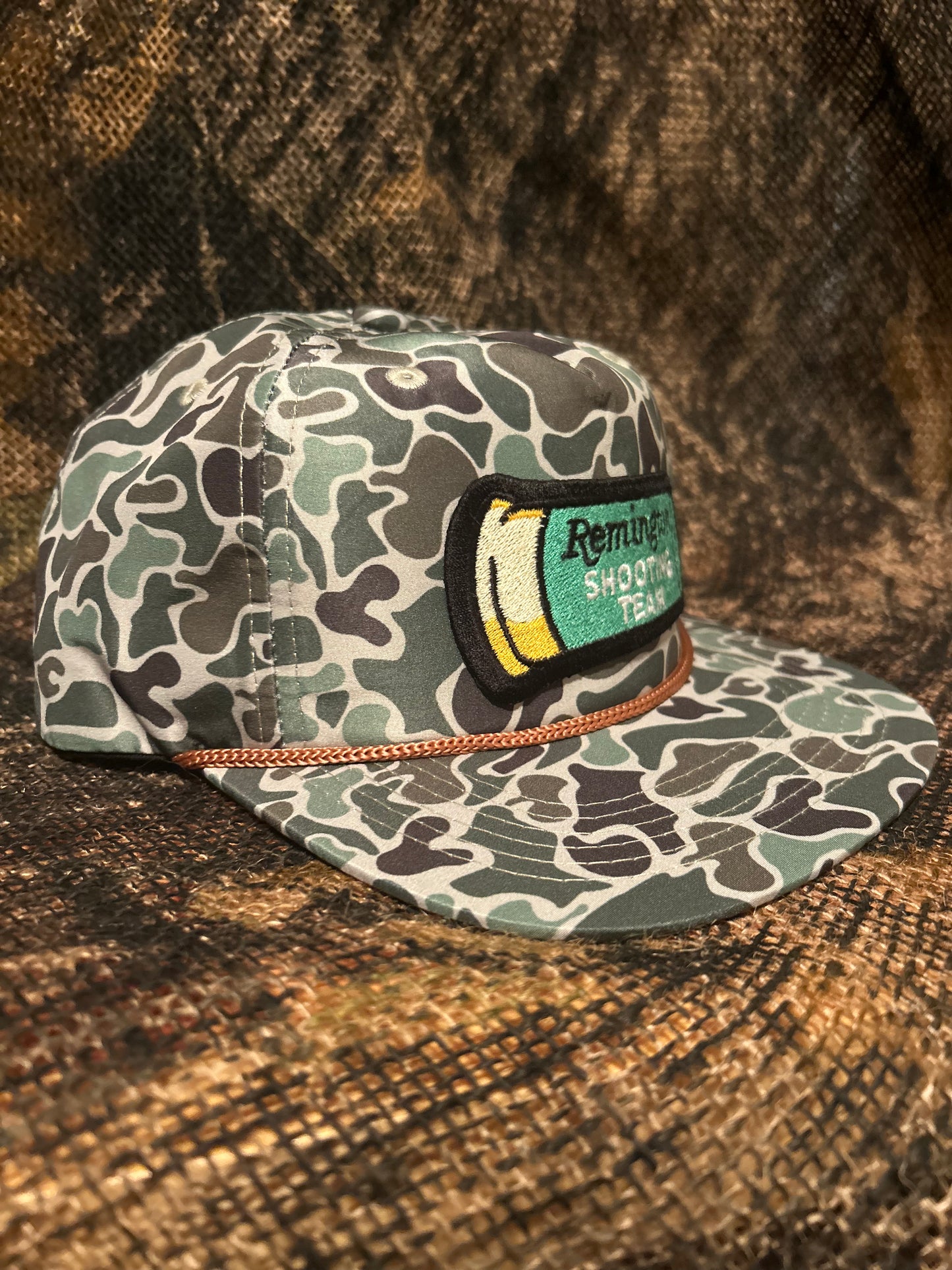 Remington shooting team retro vintage camo SnapBack