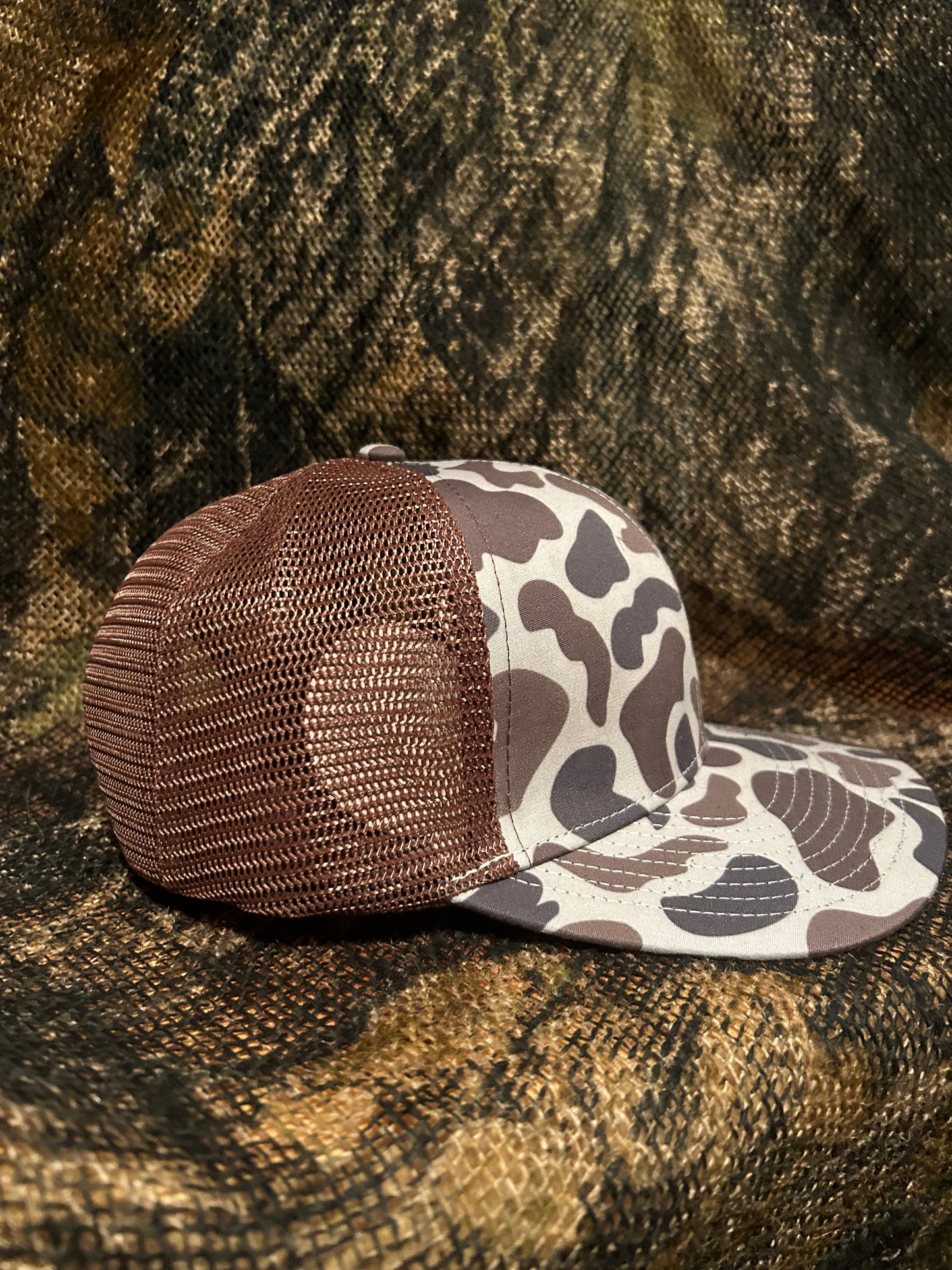 Vintage dark Camo trucker  hat