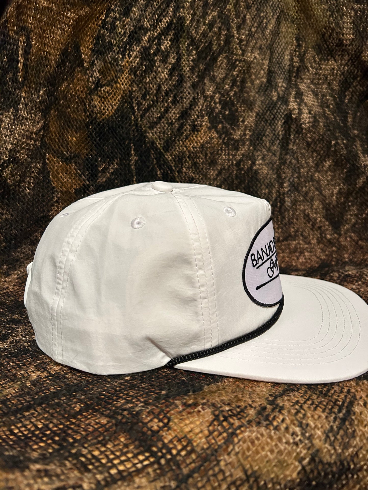 Banjo Brand Golf Club white ropebrim snapback hat
