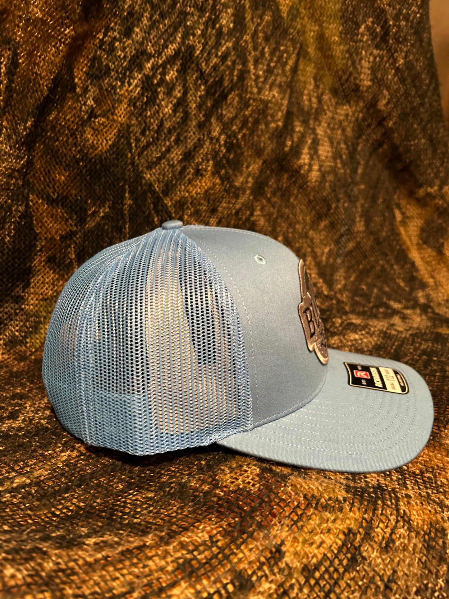 Busch Latte baby blue Richardson 112 trucker hat