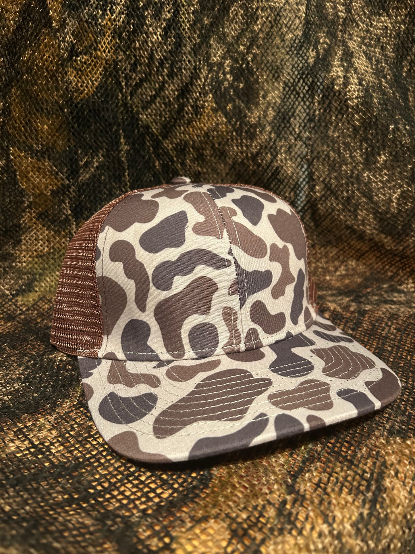 Vintage dark Camo trucker  hat