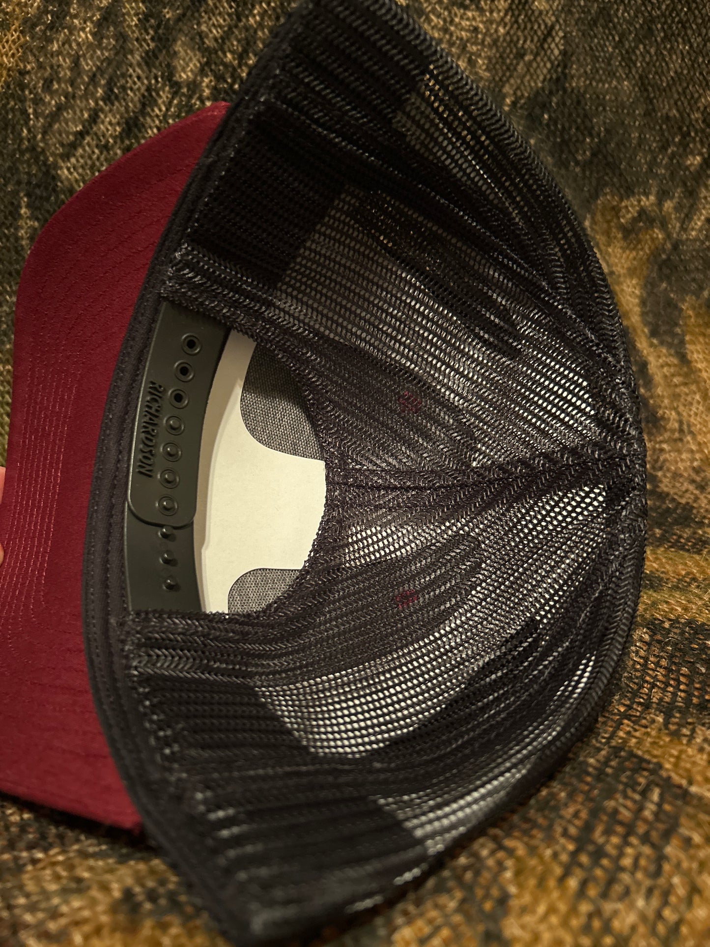 Maroon & Black Richardson 112 Trucker