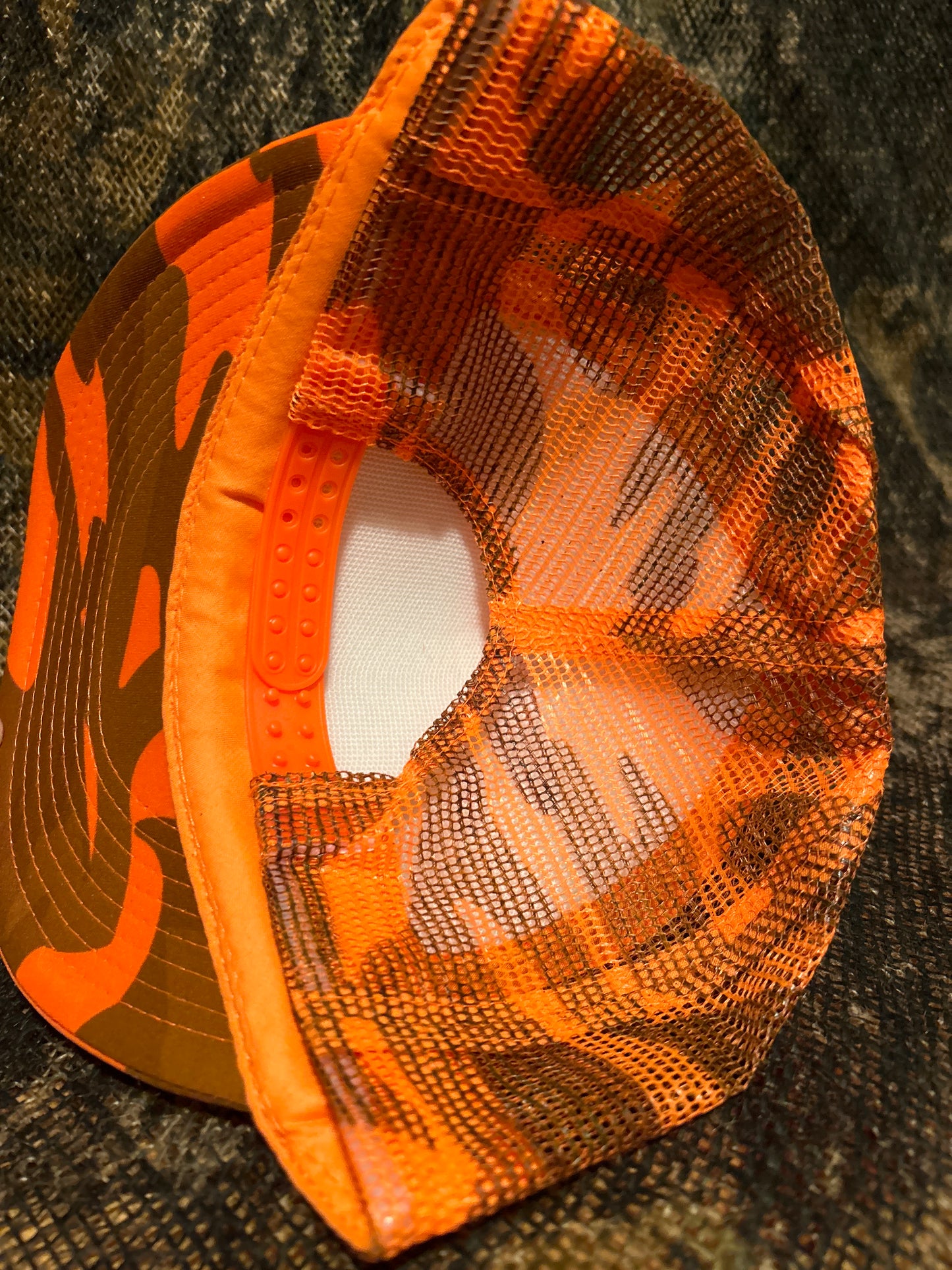 Orange Camo Snapback