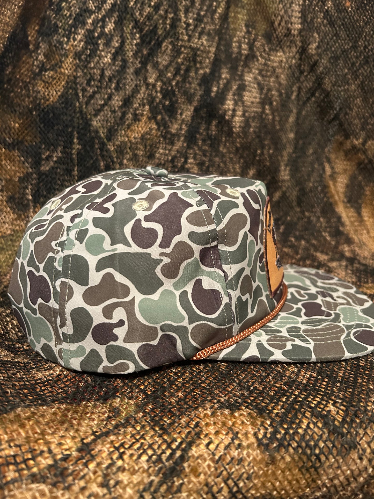 Ducks Unlimited jungle Camo ropebrim SnapBack