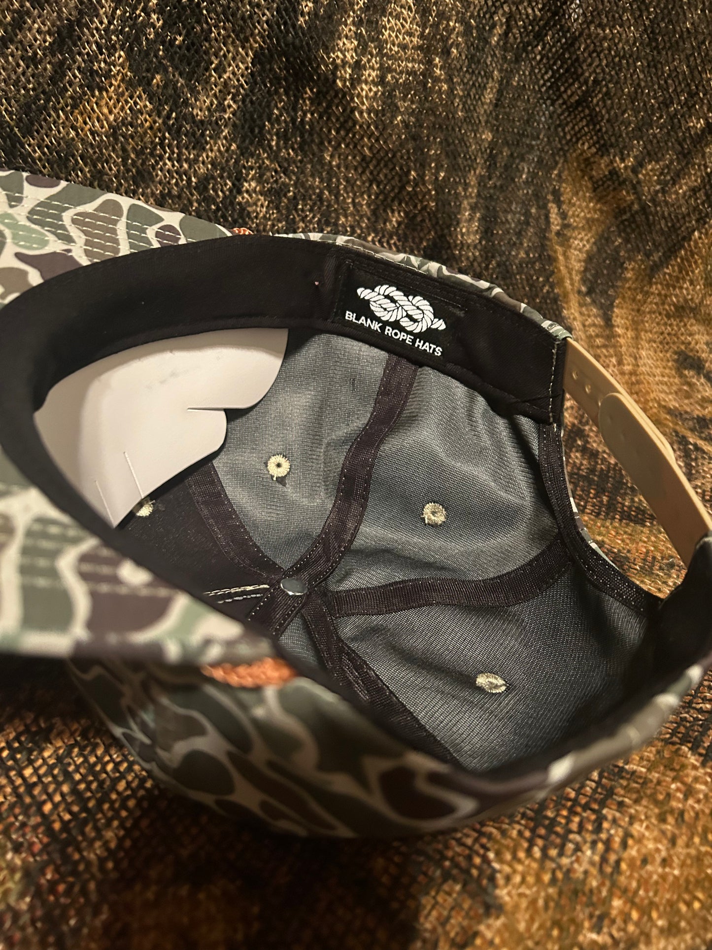 Jungle green Camo rope brim SnapBack hat