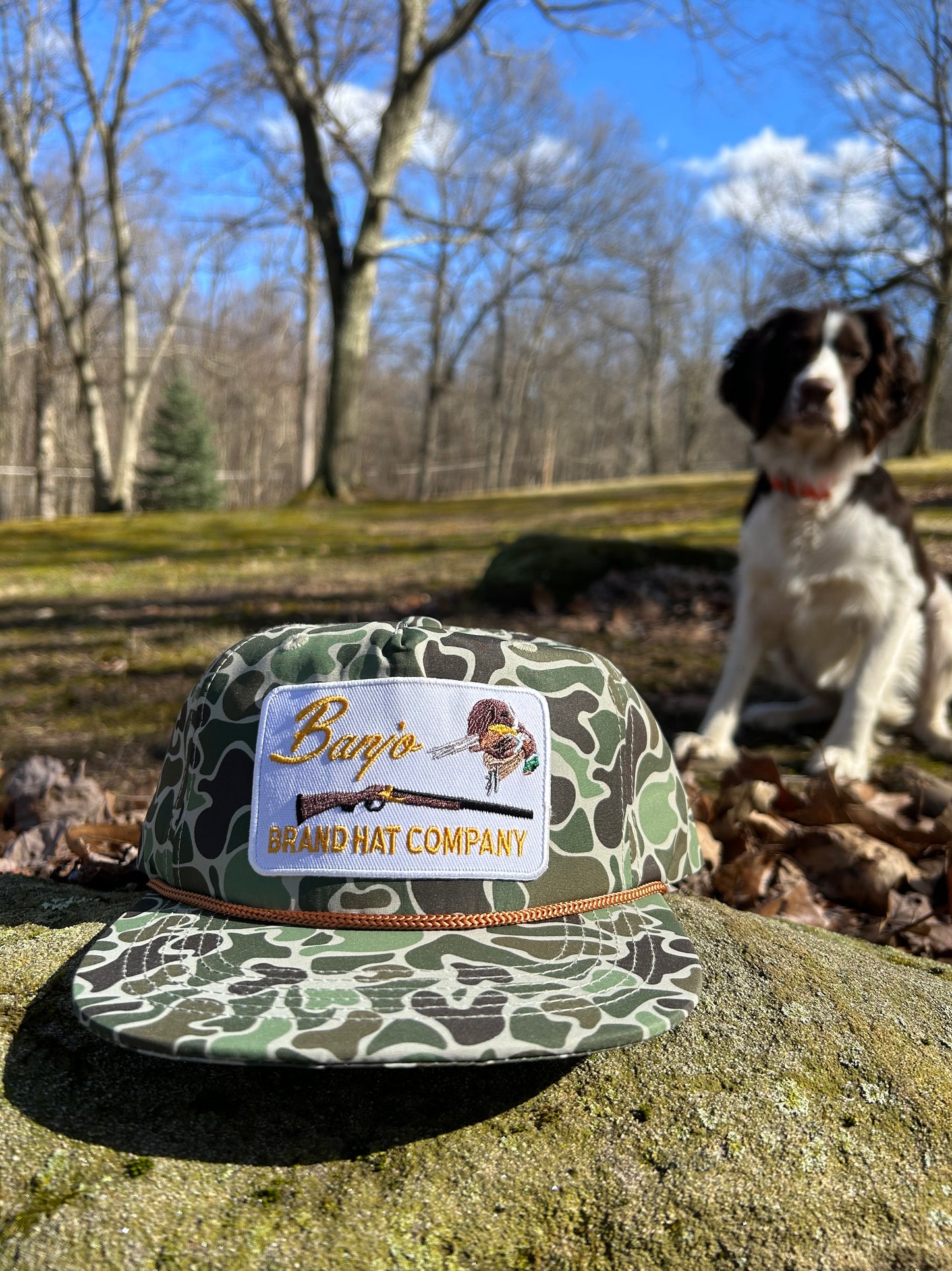 Banjo Brand jungle Camo ropebrim SnapBack