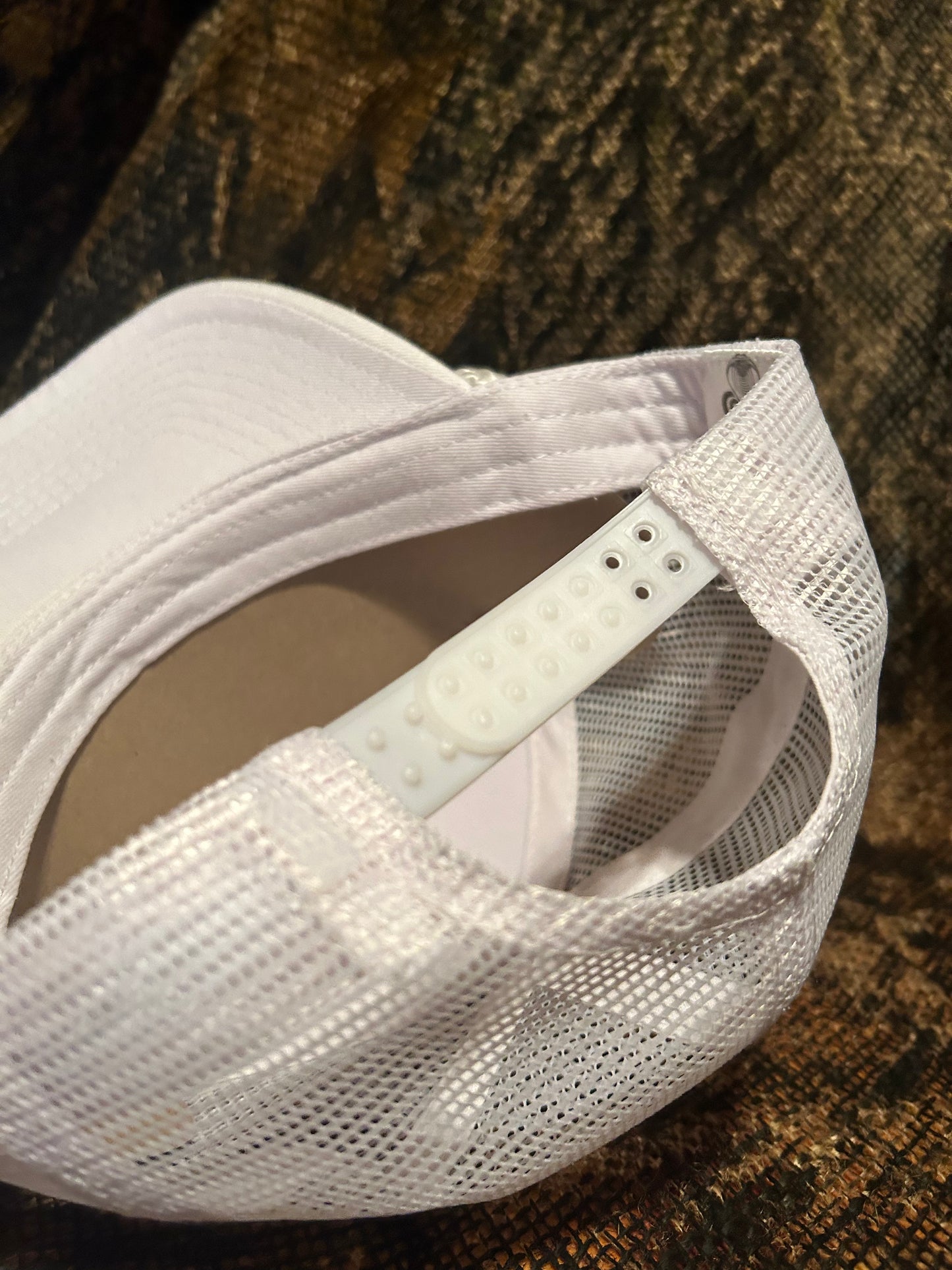 It’s Miller Time patch on a all white Ropebrim SnapBack trucker hat