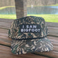 I Saw Bigfoot retro camo SnapBack hat
