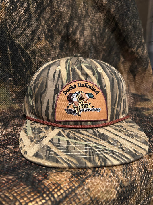 Ducks Unlimited Camo ropebrim SnapBack hat