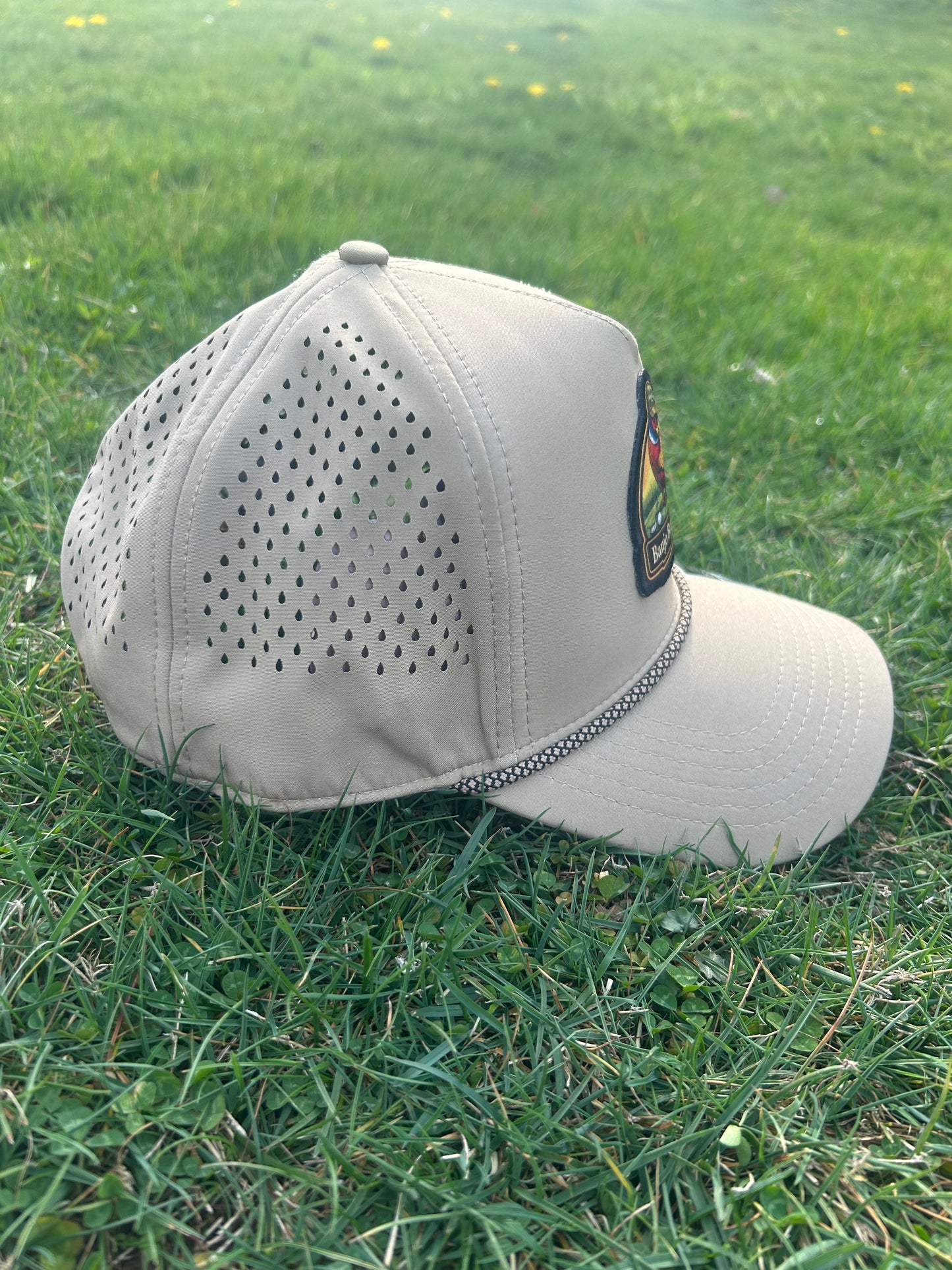 Banjo Brand Golf hat -  Olive - performance perforated SnapBack