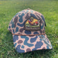 Banjo Brand Golf hat - dark brown camo - performance perforated SnapBack