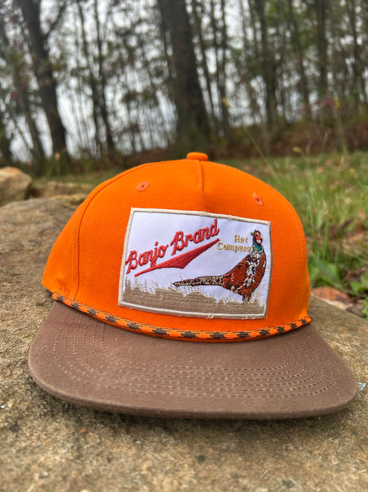 Blaze Orange Banjo Brand Pheasant hunting hat
