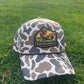Banjo Brand Golf hat - light brown camo - performance perforated SnapBack