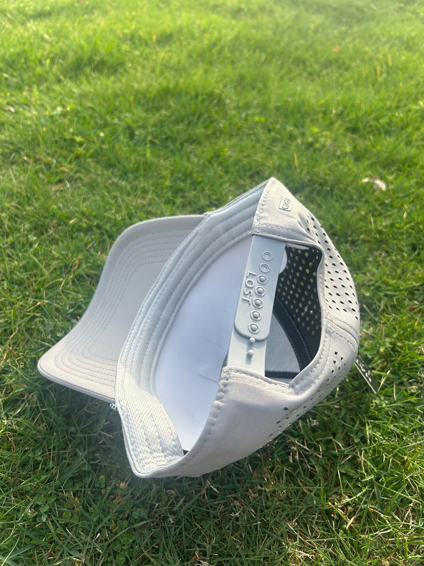 Banjo Brand Golf hat - Gray - performance perforated SnapBack
