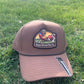 Banjo Brand Golf hat -  Brown - performance perforated SnapBack