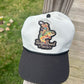 Trout fishing Cowboy gray/black rope brim SnapBack hat
