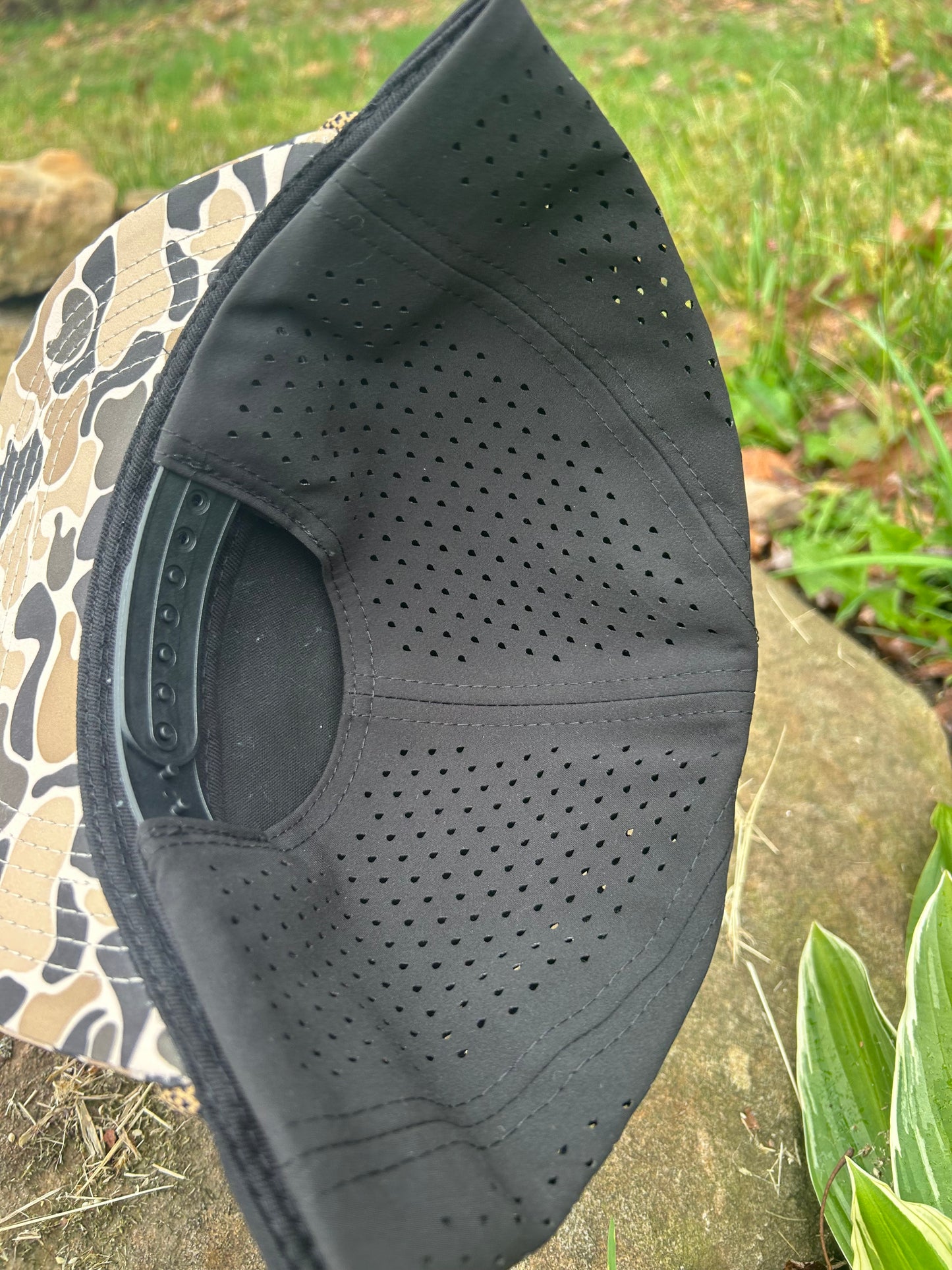 Whitetail deer two tone camo SnapBack hat