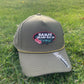 The Gambler golf hat - green performance perforated SnapBack