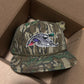 Mallard duck patch on a mossy oak greenleaf Camo Rope brim SnapBack Hat
