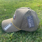 The Gambler golf hat - green performance perforated SnapBack
