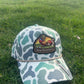 Banjo Brand Golf hat - green camo - performance perforated SnapBack