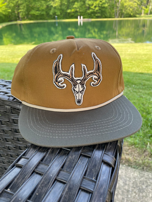 Dead Head Whitetail brown SnapBack hat