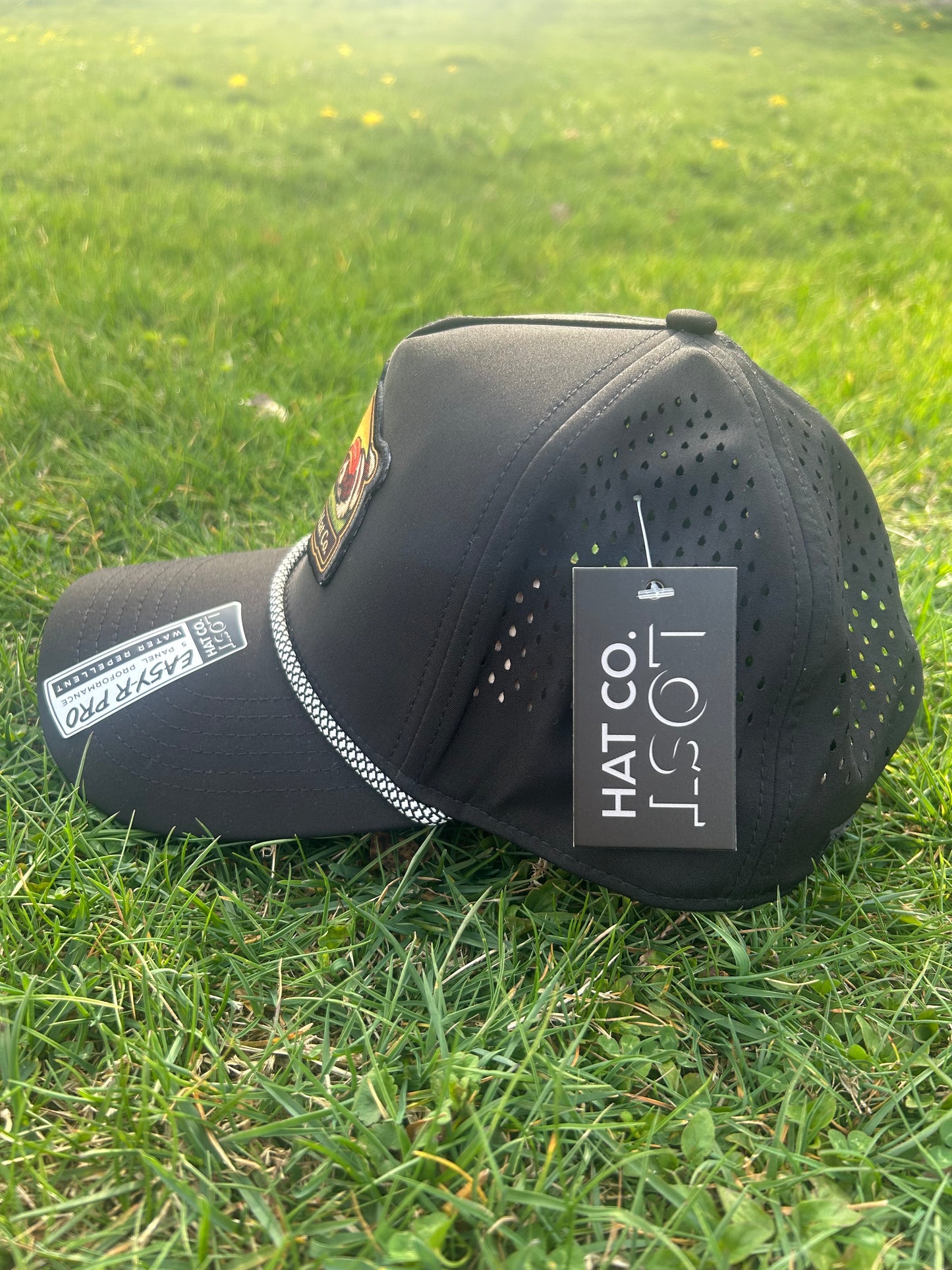 Banjo Brand Golf hat -  Black - performance perforated SnapBack