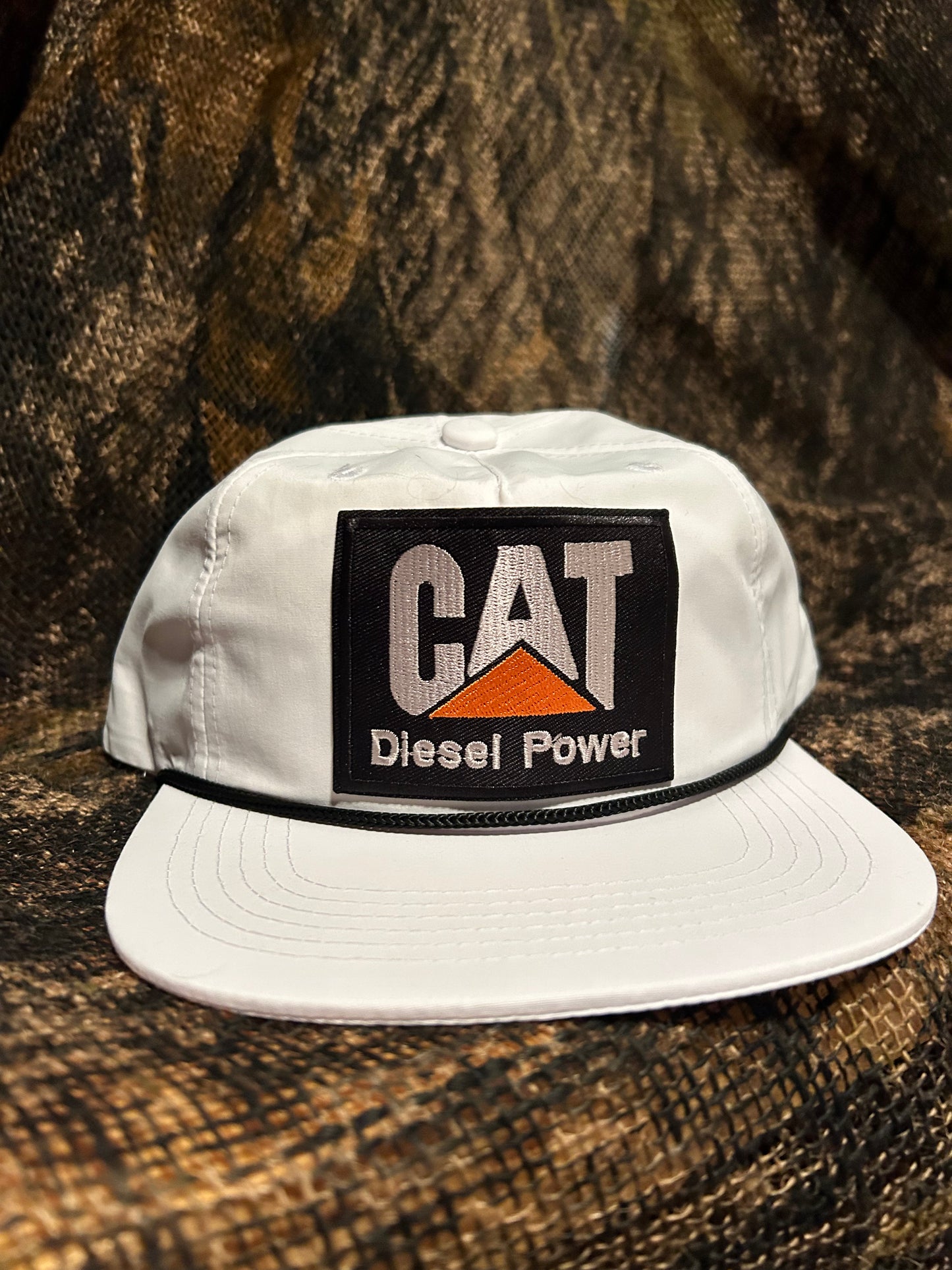 Cat Diesel Power white SnapBack hat